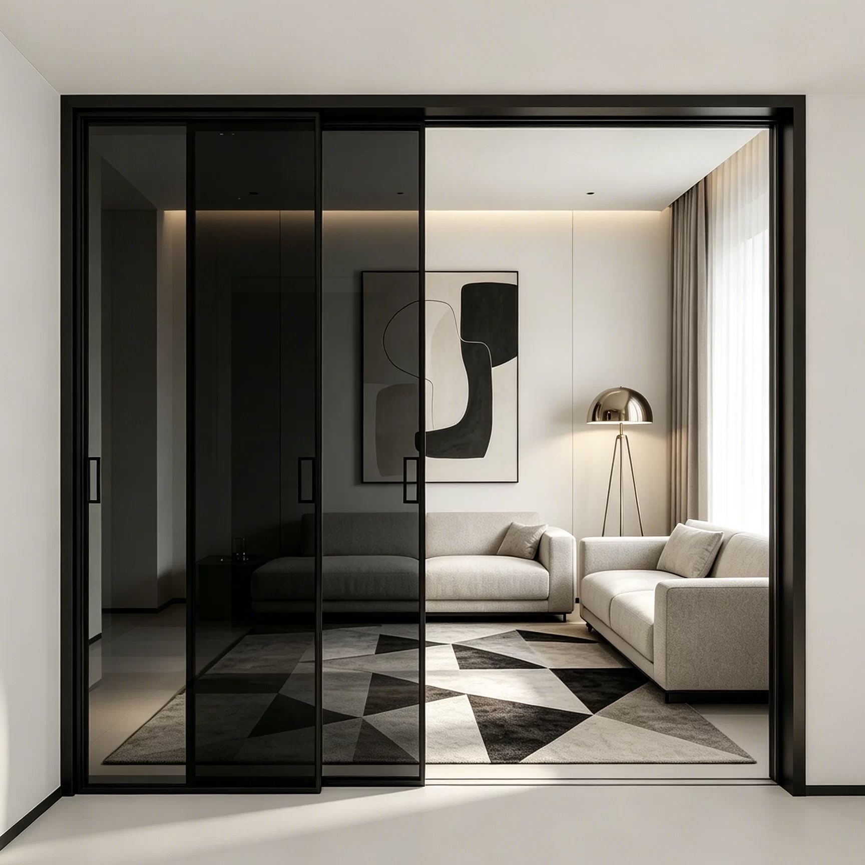 Coated glass for windows and doors