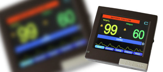 (MS-20A) 3.5" Color TFT Display Portable Handheld Pulse Oximeter