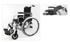 (MS-20A) Aluminum Lightweight Transport Manual Power Folding Commode Wheelchair