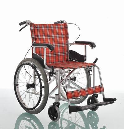 (MS-40A) Aluminio Ligero Transporte Manual Silla de ruedas plegable eléctrica