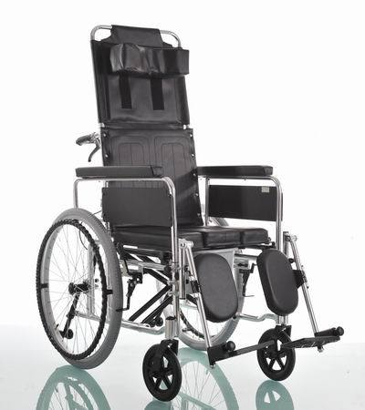 (MS-B30A) Aluminum Manual Lightweight Transport Foldable Power Wheelchair