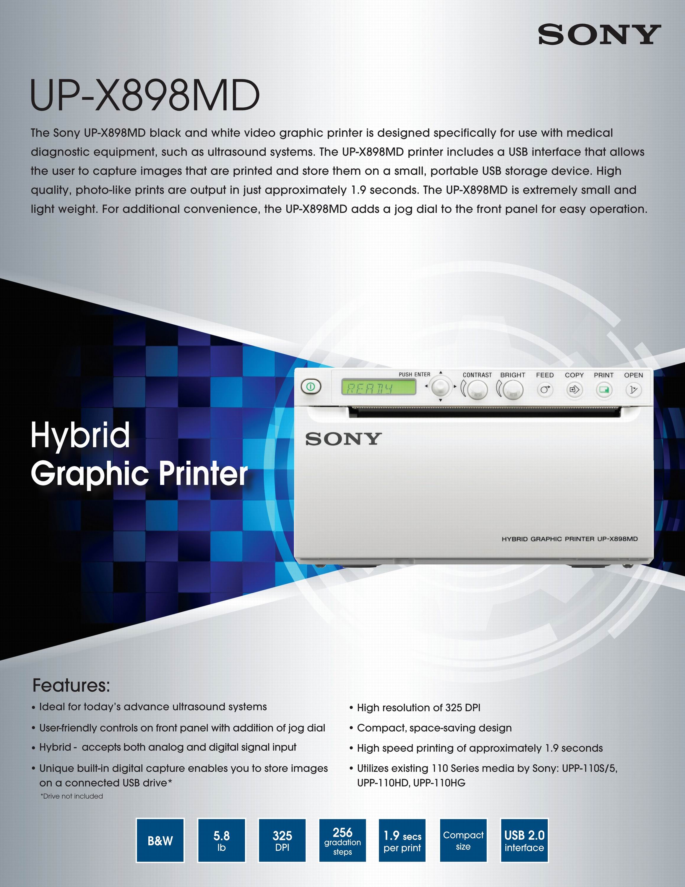 SONY UP-X898MD Hybrid Graphic Printer-1