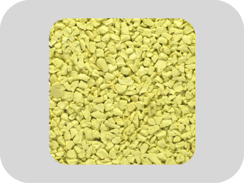 Milieuvriendelijke gele EPDM-rubberkorrels