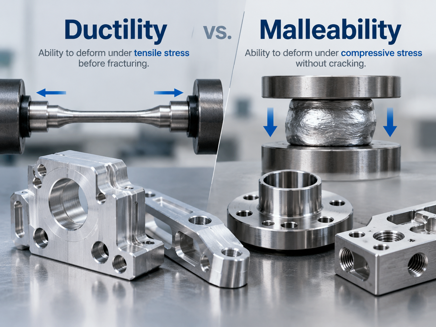 Ductilit&eacute; vs mall&eacute;abilit&eacute; dans les mat&eacute;riaux d'usinage CNC et les composants m&eacute;talliques de pr&eacute;cision.png