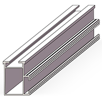Aluminijasta sončna tirnica