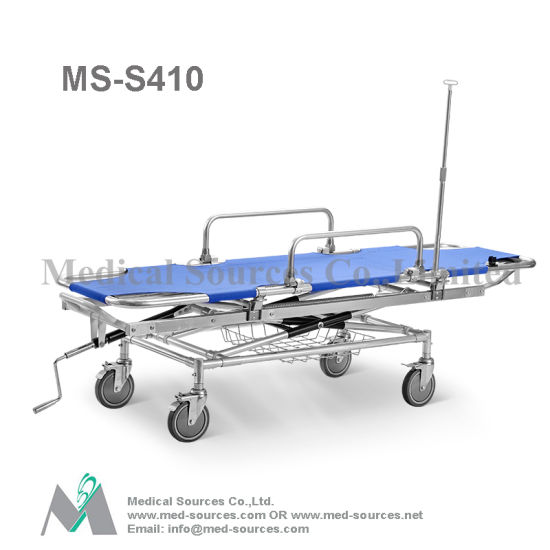 (MS-S410) Hospital ambulancia médica plegable hidráulica camilla capaz separada