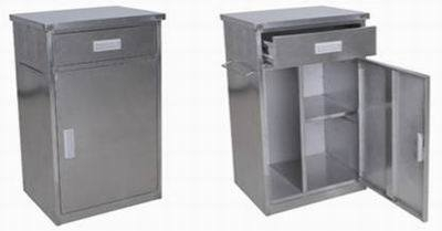 (MS-G60) Cabinet de chevet polyvalent en acier inoxydable pour hôpital