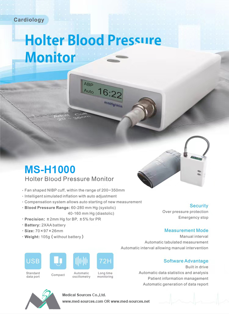 MS-H1000 Holter Blood Pressure Monitor