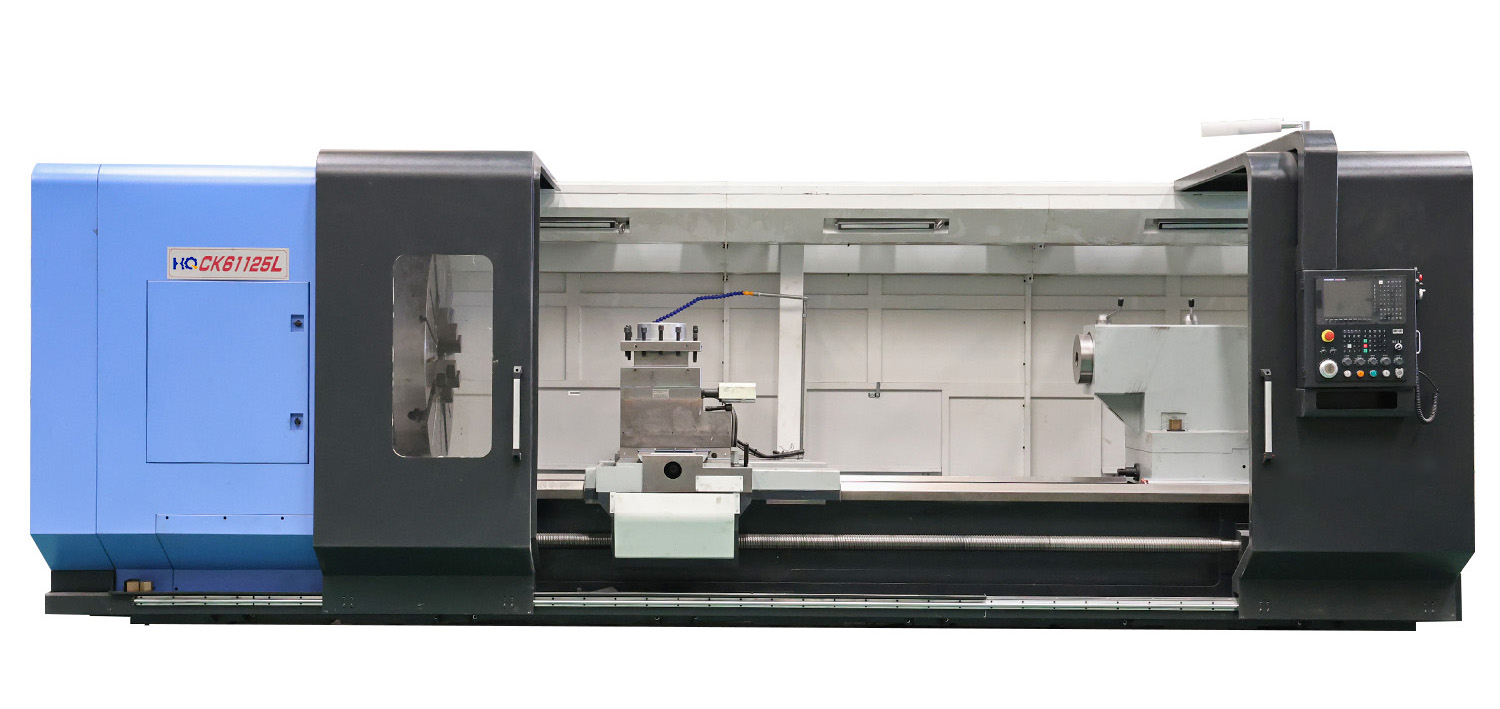 Torno CNC de cama plana para pe&ccedil;as de eixo e placa