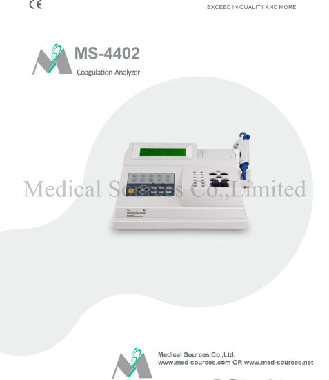 (MS-4402) Full Digital Semi-Auto Chemistry Analyzer Coagulometer Coagulation Analyzer