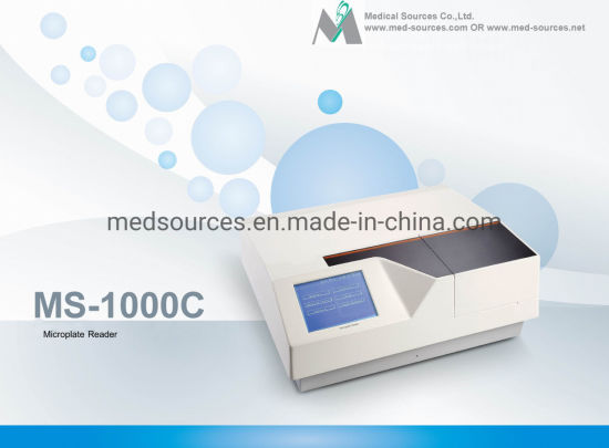(MS-1000C) Lecteur de microplaques d'analyseur semi-automatique Elisa