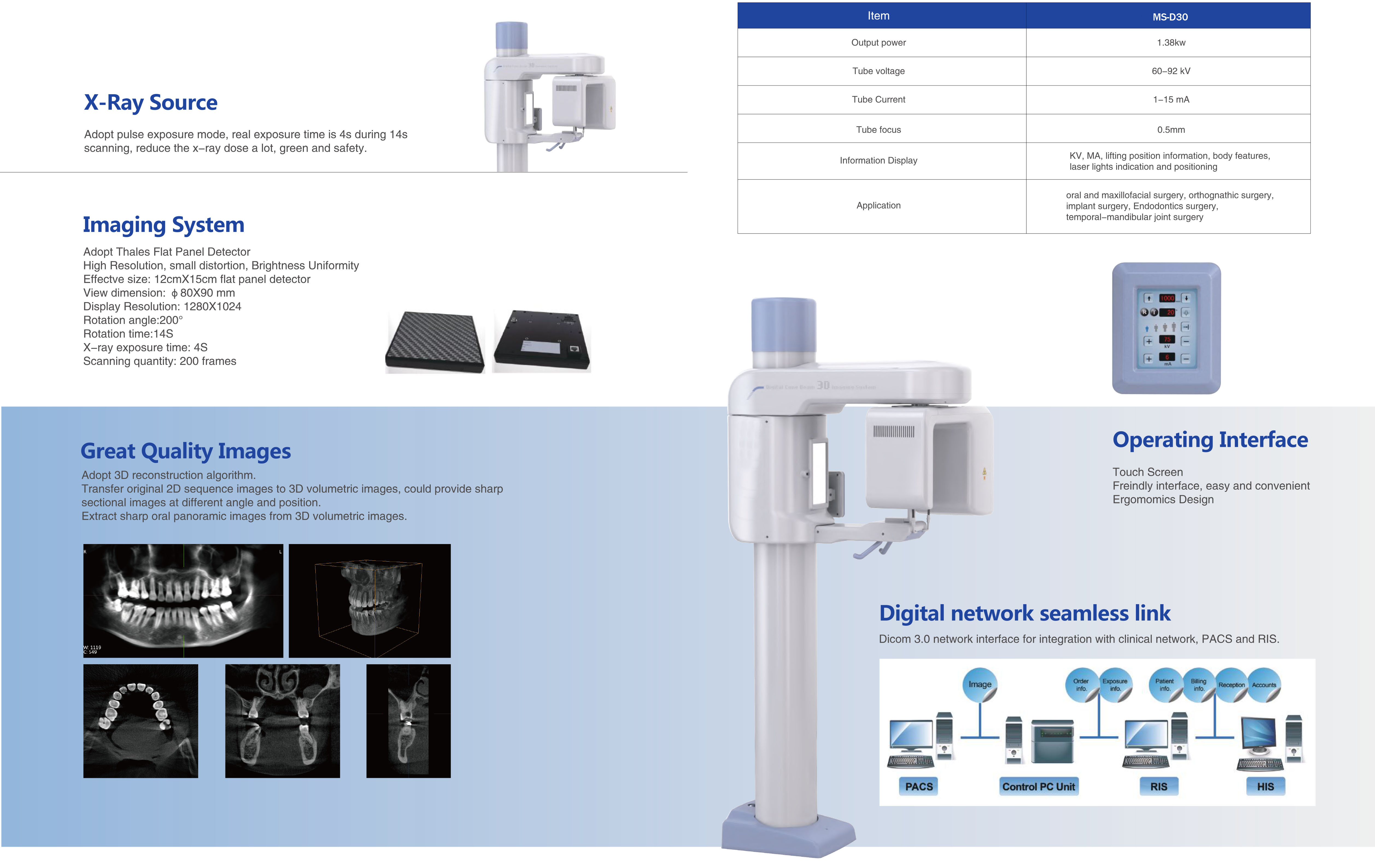 3D Digital Panoramic X-ray Machine