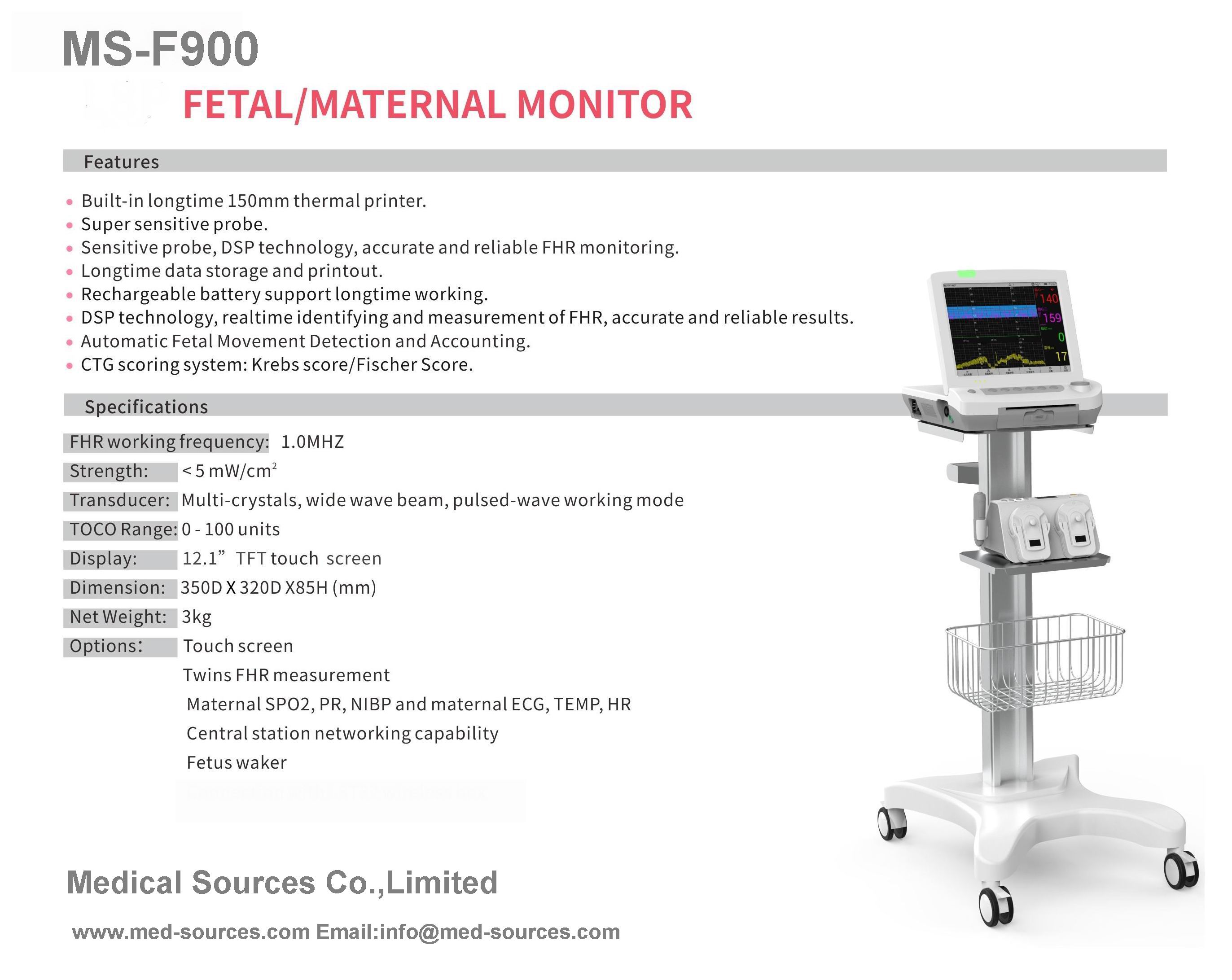 MS-F900 Nine Parameters Fetal Monitor-2