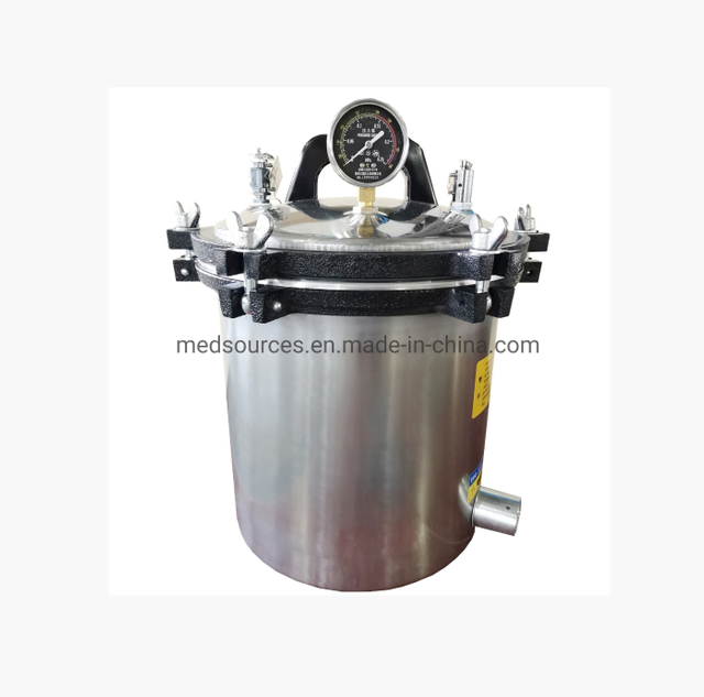 Fully Stainless Steel Structure. Lectric or LPG Heated Portable Pressure Steam Sterilizer