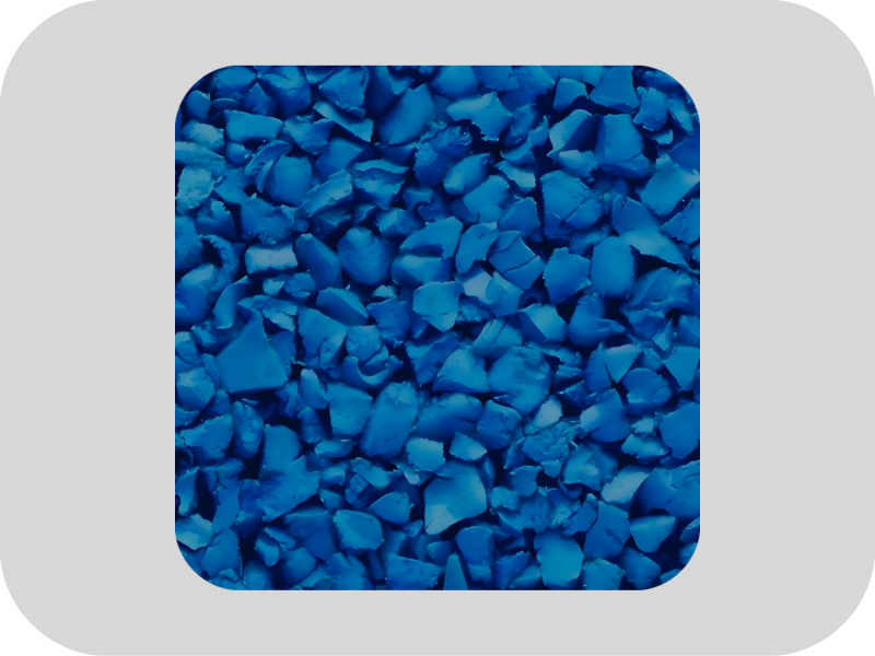 حبيبات مطاطية زرقاء عالية المرونة EPDM