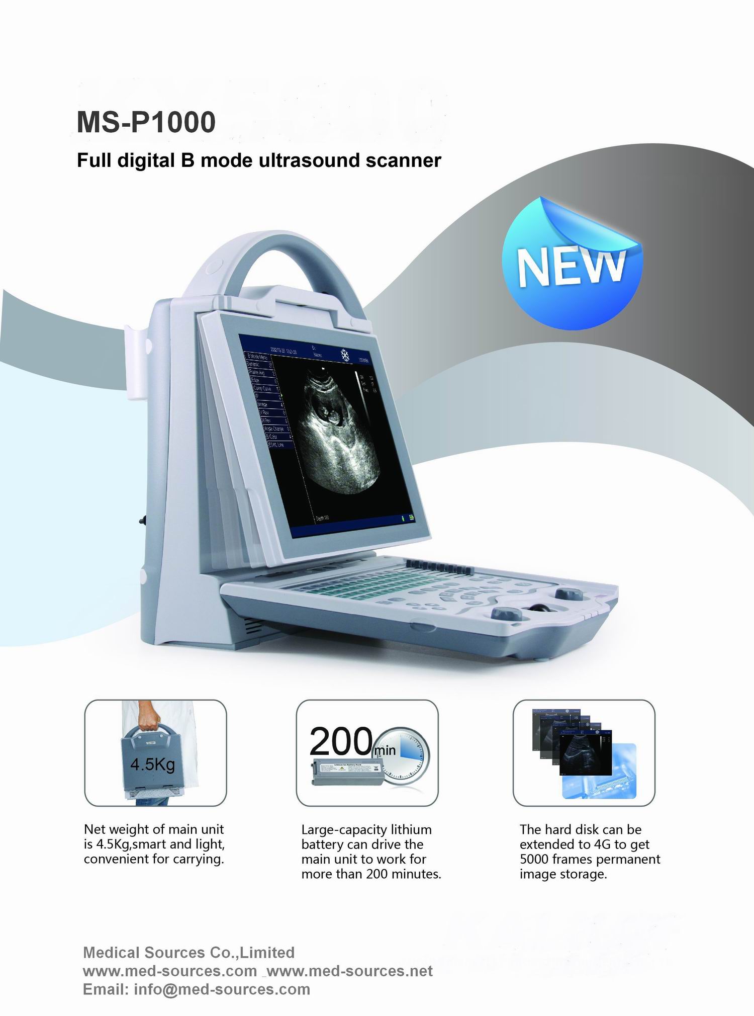 MS-P1000 Digital Ultrasound Scanner-1