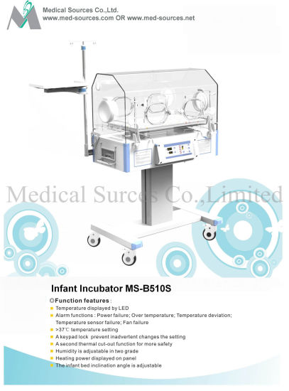 (MS-B510S) Incubateur pour nourrissons de soins intensifs pour bébés