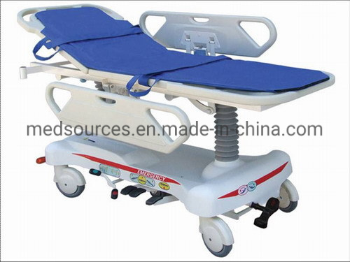 (MS-S512) Civière patiente de luxe hydraulique d'ambulance de chariot médical