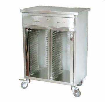 (MS-T130S) Hospital Stainless Steel Medical Records Trolley