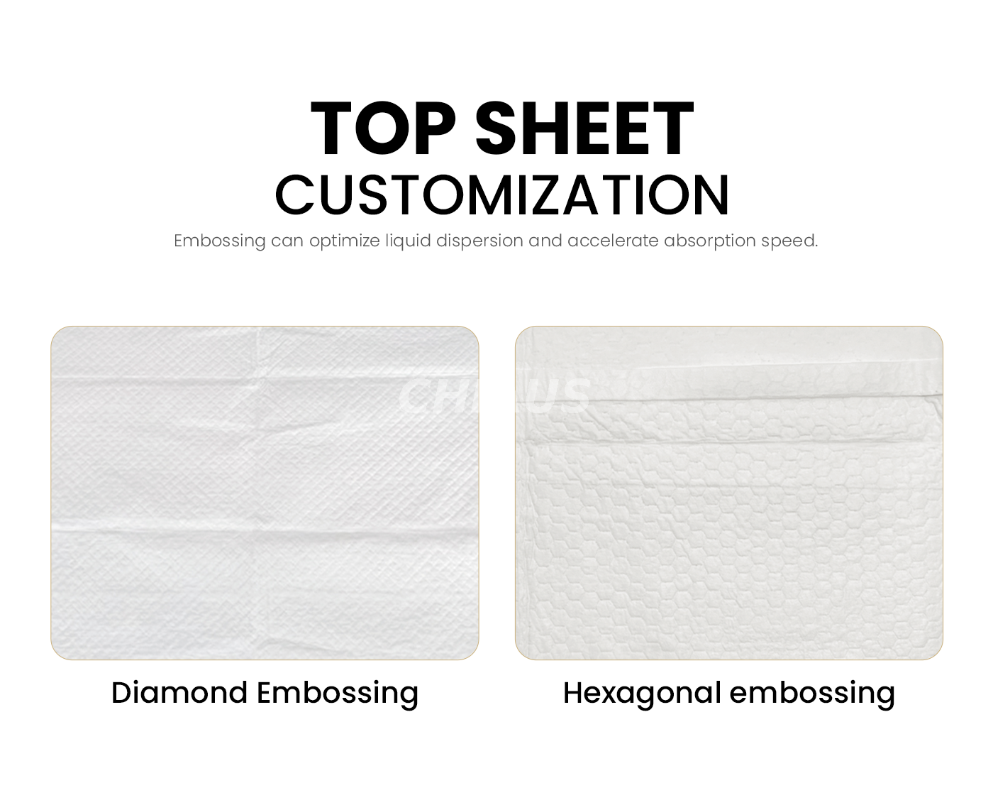 2.underpad Topsheet persunalizazione