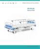 (MS-M140) Three Function Medical Manual Folding Bed Hospital ICU Bed