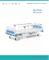 (MS-M140) Cama plegable manual médica de tres funciones de la UCI del hospital de la cama médica
