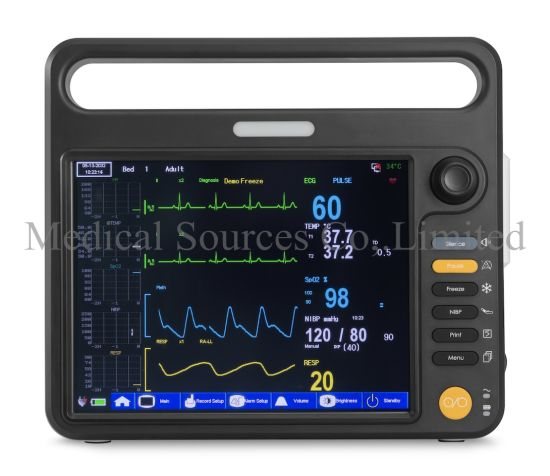 (MS-8600) ICU Touch Screen Portable Multi-Parameter ECG Patient Monitor