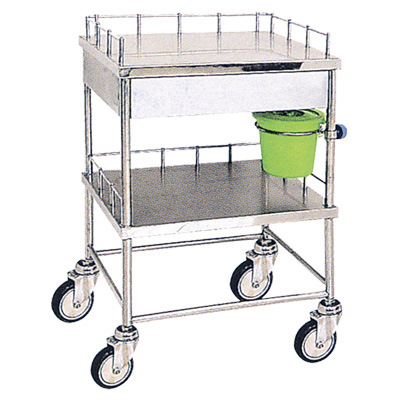 (MS-T250S) Hospital Stainless Steel Medical Nursing Treatment Trolley