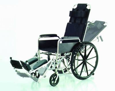 (MS-200S) Steel Power Manual Adjustable Back Lightweight Folding Wheelchair