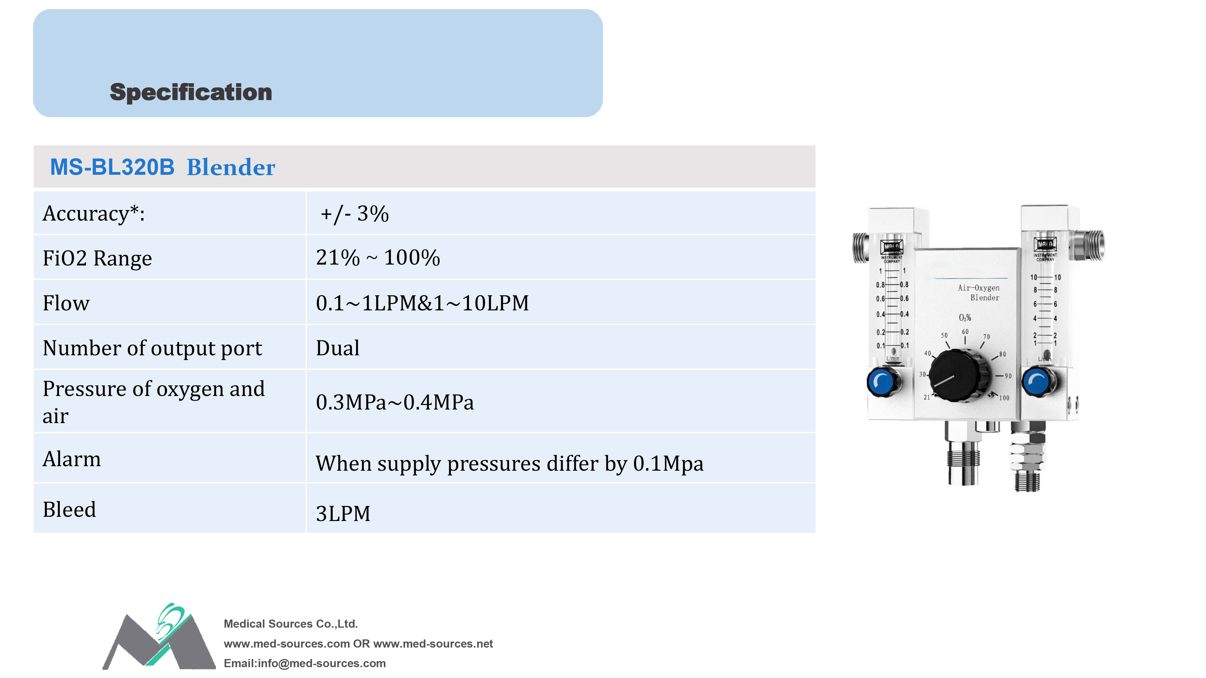 air oxygen blender from John-6