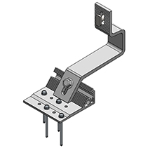 Aluminijasta strešna kljuka