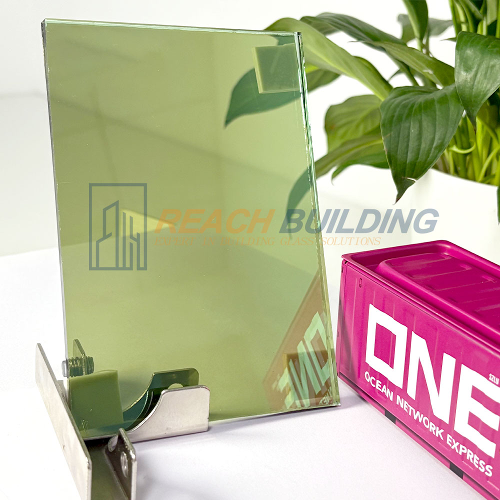 French Green reflective glass thumbnail