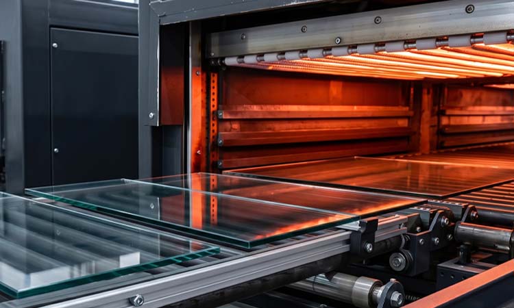 Raw float glass for deep processing