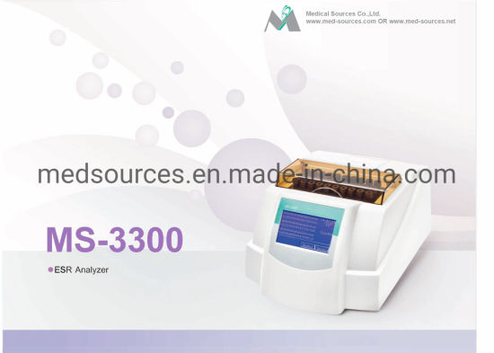 (MS-3300) Analyseur de chimie d'équipement médical Analyseur de dialyse sanguine ESR de sang