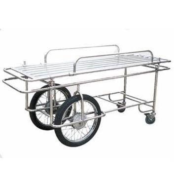 (MS-S480) Carro de camilla de transporte hidráulico para pacientes médicos de ambulancia de acero inoxidable