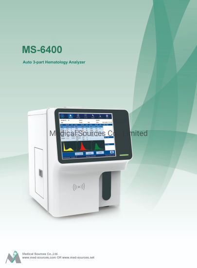 MS-6400 Nuevo diseño Blood Auto Three Diff analizador de hematología de 3 partes