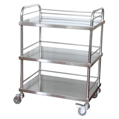 (MS-T40S) Hospital Stainless Steel Multi-Function Medical Trolley