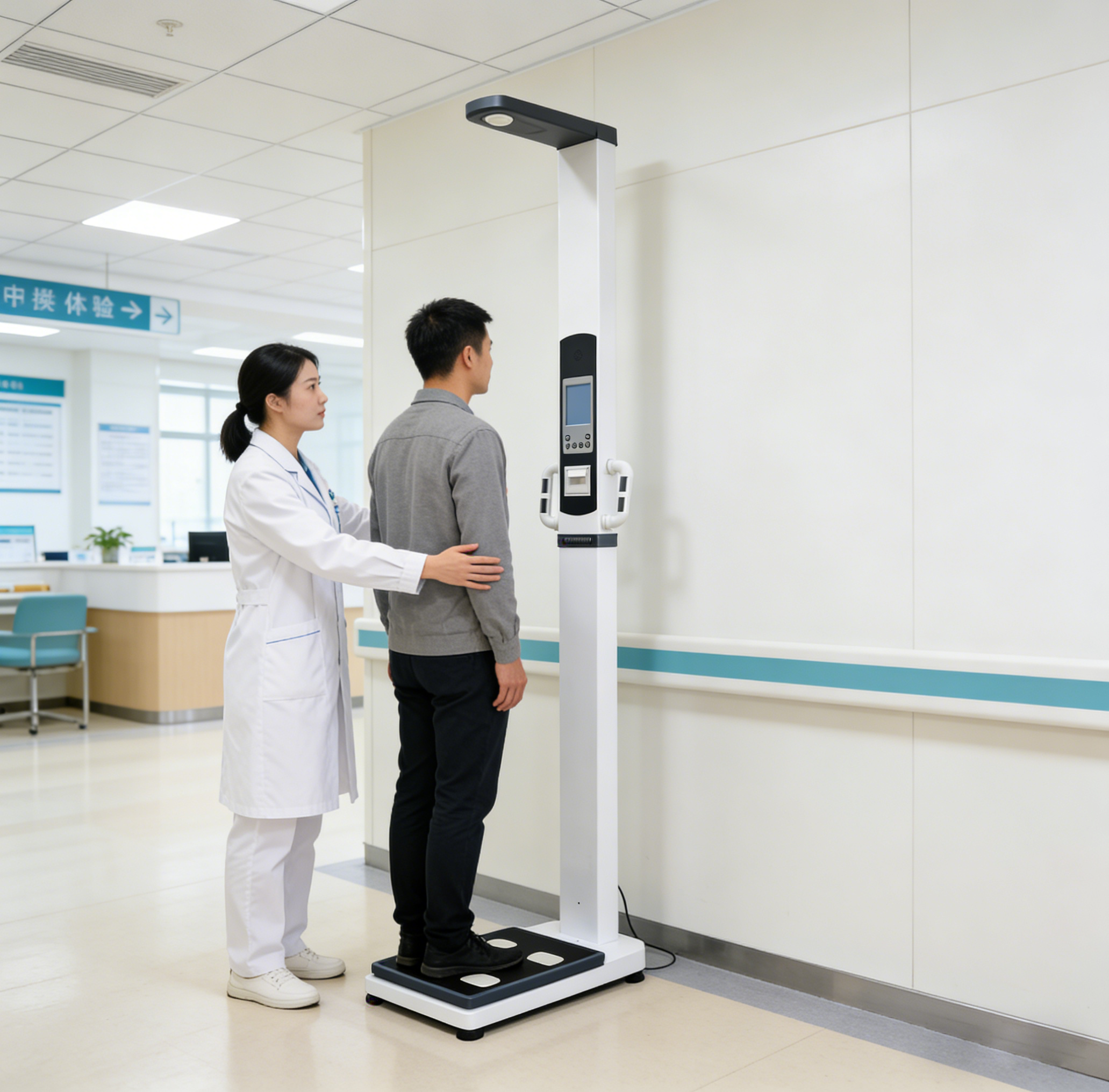 MS-Z400 High Precision Electronic Body Scale with Height Rod