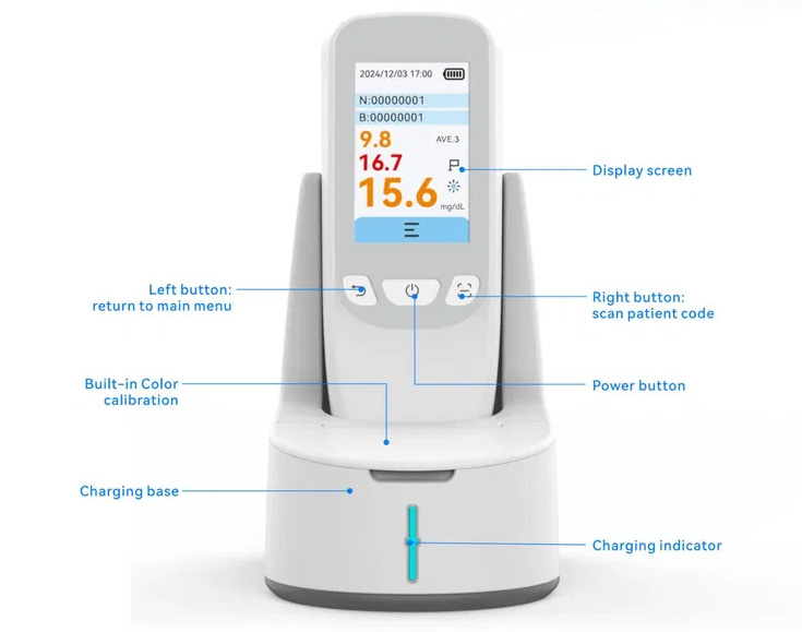 MS-JD600 Transcutaneous Jaundice Detector Bilirubin Meter