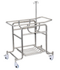 MS-P100A Hospital Stainless Steel Baby Cot Infant Bed