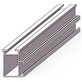 Aluminijasta sončna tirnica