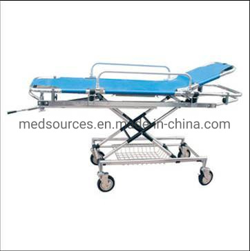 (MS-S420) Medical Ambulance Stainless Steel Transport Hydraulic Stretcher