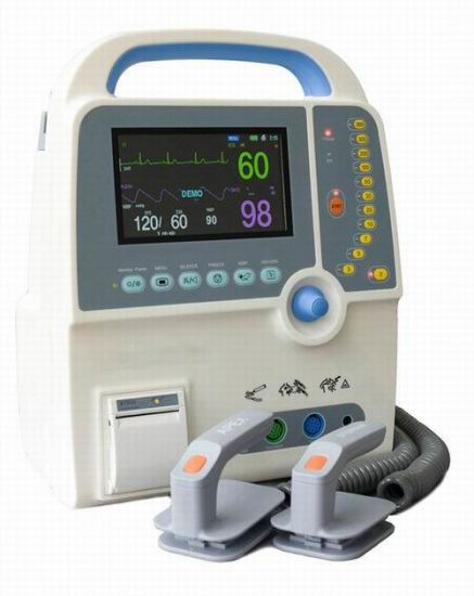 (MS-380C) Défibrillateur biophasique portatif de premiers secours Défibrillateur monophasé Aed