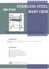 (MS-P200) Hospital Pediatric Stainless Infant Bed Baby Newborn Bed