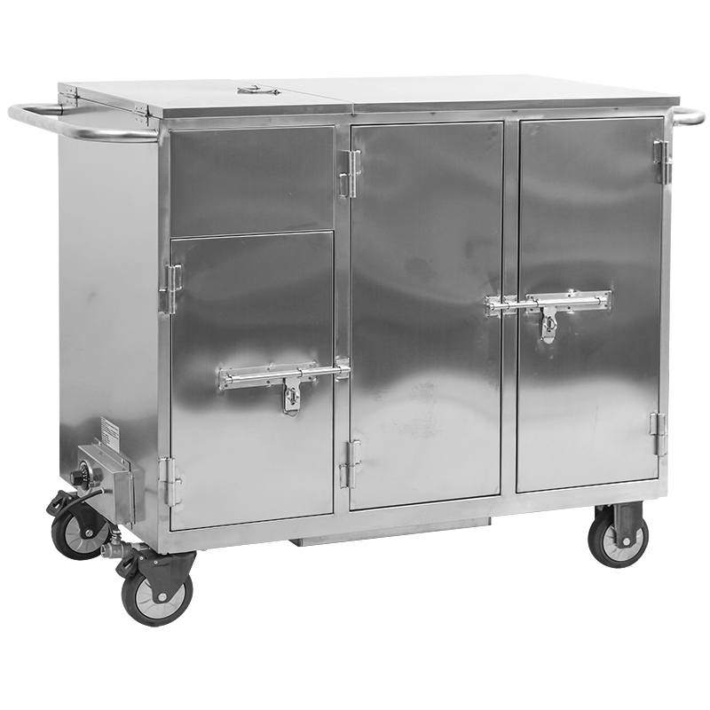 (MS-T120S) Hospital Stainless Steel Medical Food Insulated Food Trolley