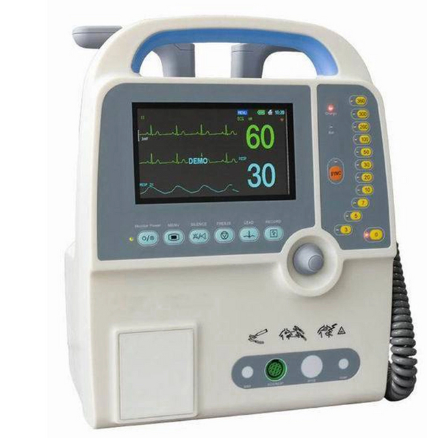 (MS-380D) Portable Monophasic Defi-Monitor Biophasic Cardiac Aed Defibrillator