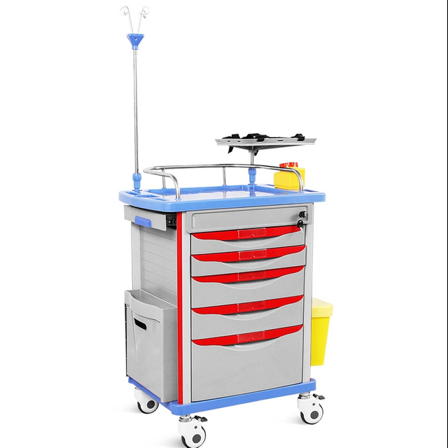 (MS-T540A) Medical Emergency ABS Nursing Treatment Trolley