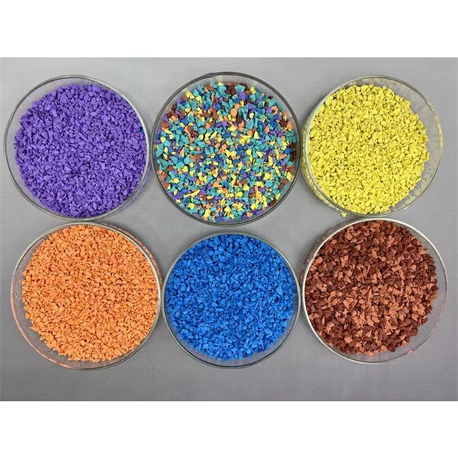 Granulo di gomma colorata EPDM ecologico e inodore