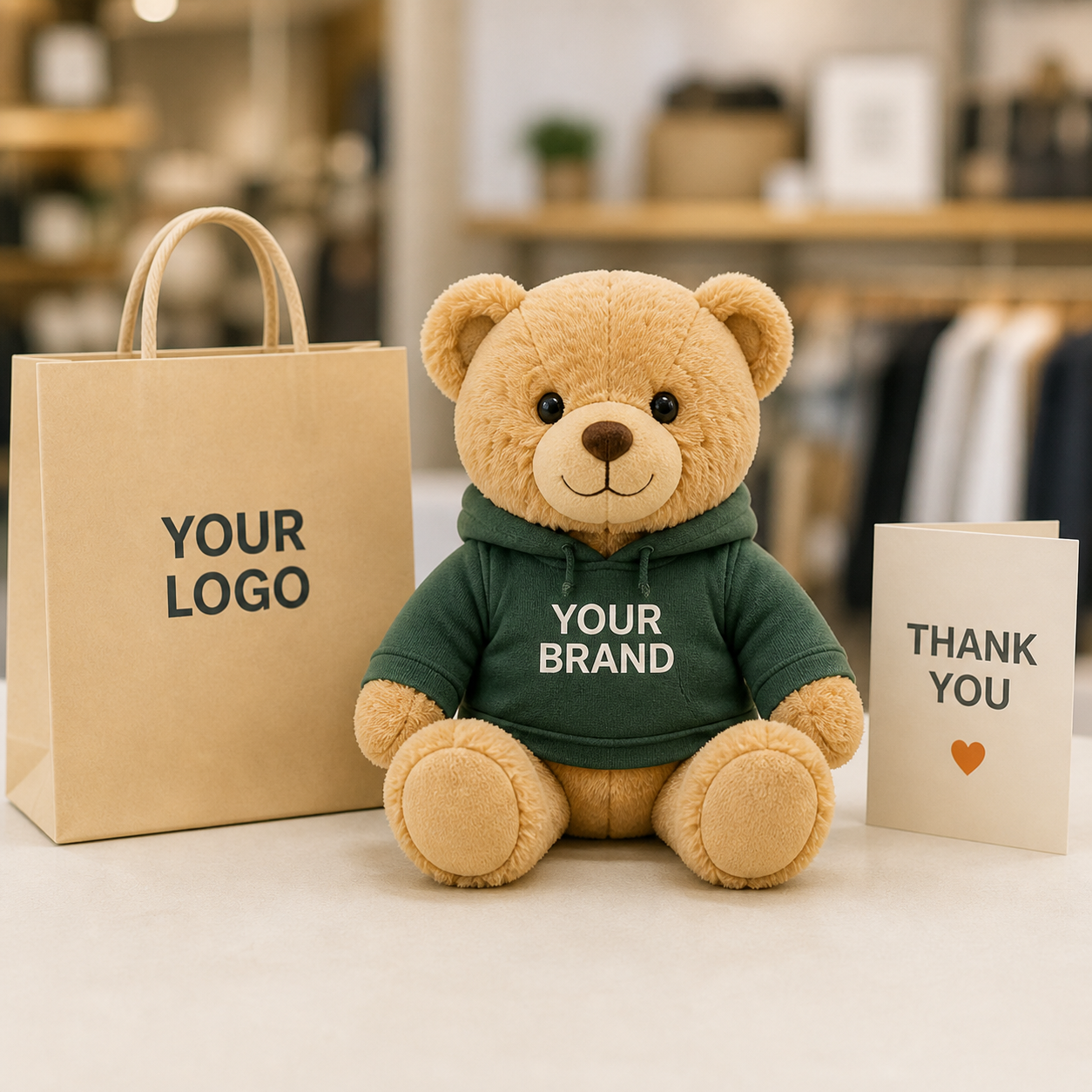 Retail promotion plush toys for brand campaigns and product bundles