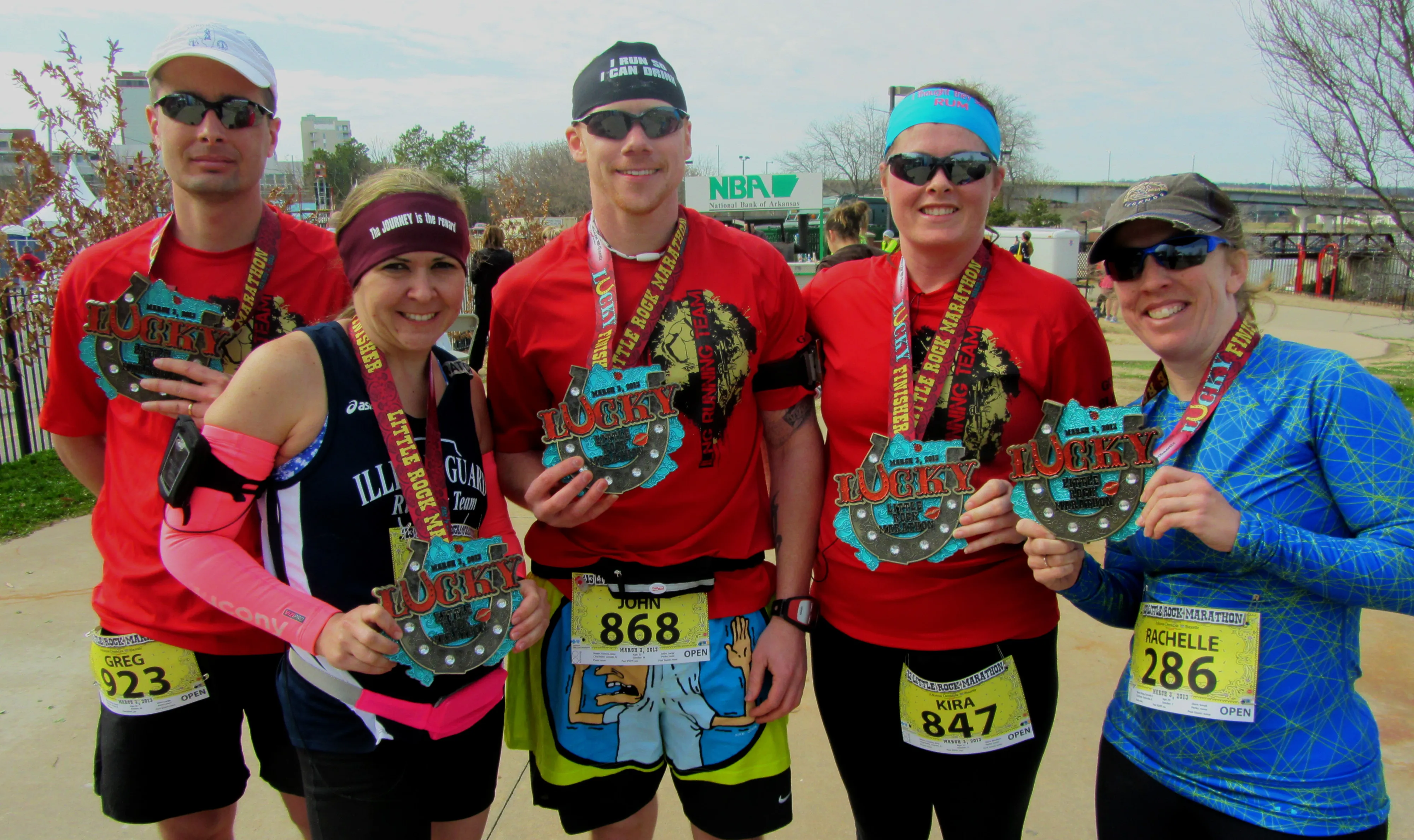 The Little Rock Marathon Medals